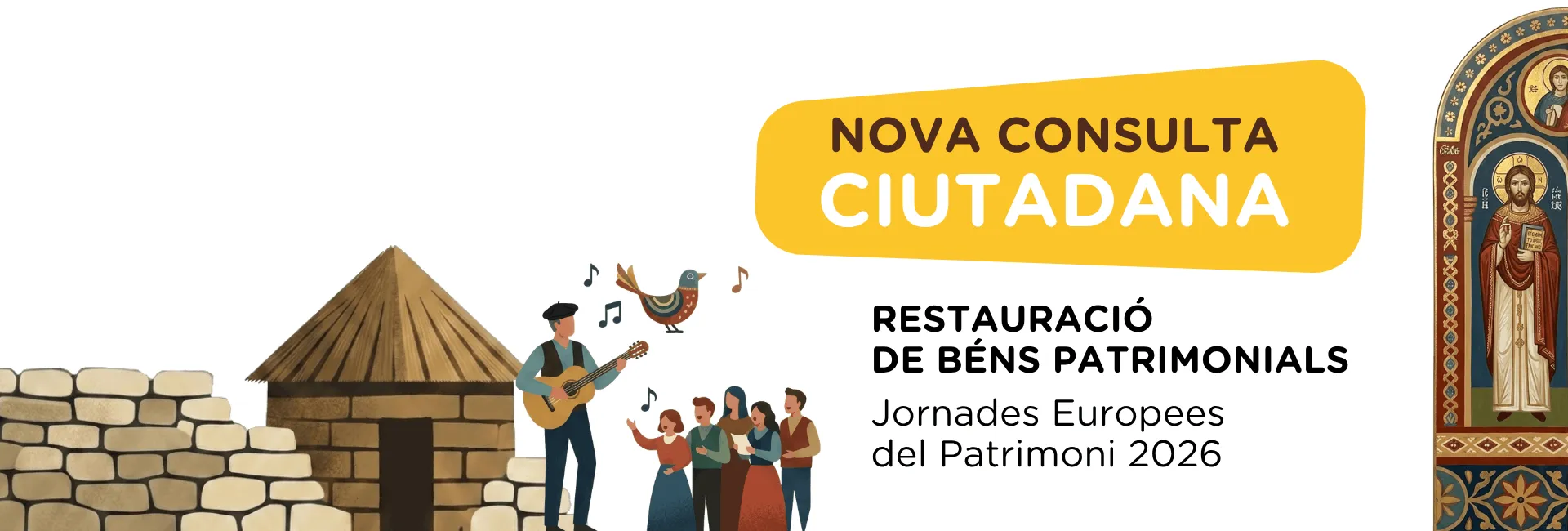 CONSULTA CIUTADANA PER A LA RESTAURACIÓ DE BÉNS PATRIMONIALS PER A L'ANY 2026